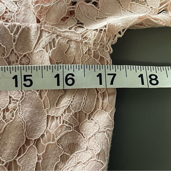 Eliza J Midi Lace Dress – Soft Pink, Fuller Skirt – Size 6 Petite - Picture 10 of 11